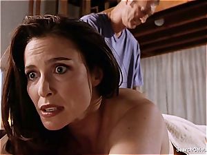 beautiful Mimi Rogers gets her whole figure groped