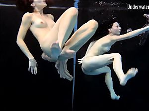 two girls swim and get naked stellar