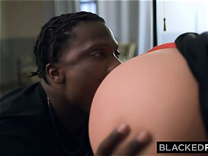BLACKEDRAW bodacious hotty pulverizes big black cock rigid On very first rendezvous